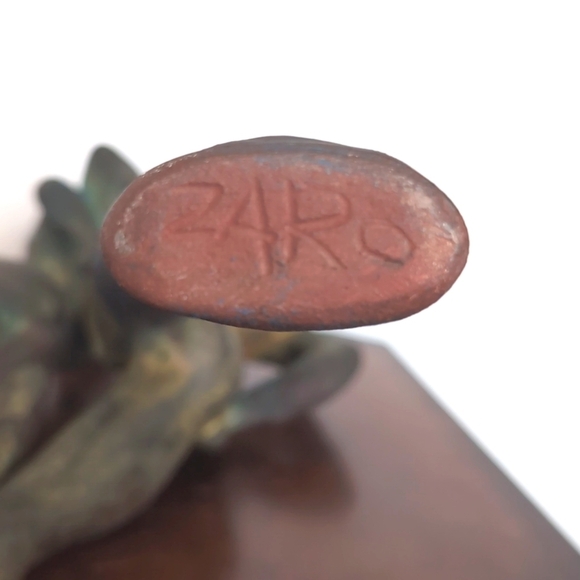 Vintage George Tudzarov Sensual Dancers Signed Zaro Sculpture Statue Figurine - Picture 6 of 8